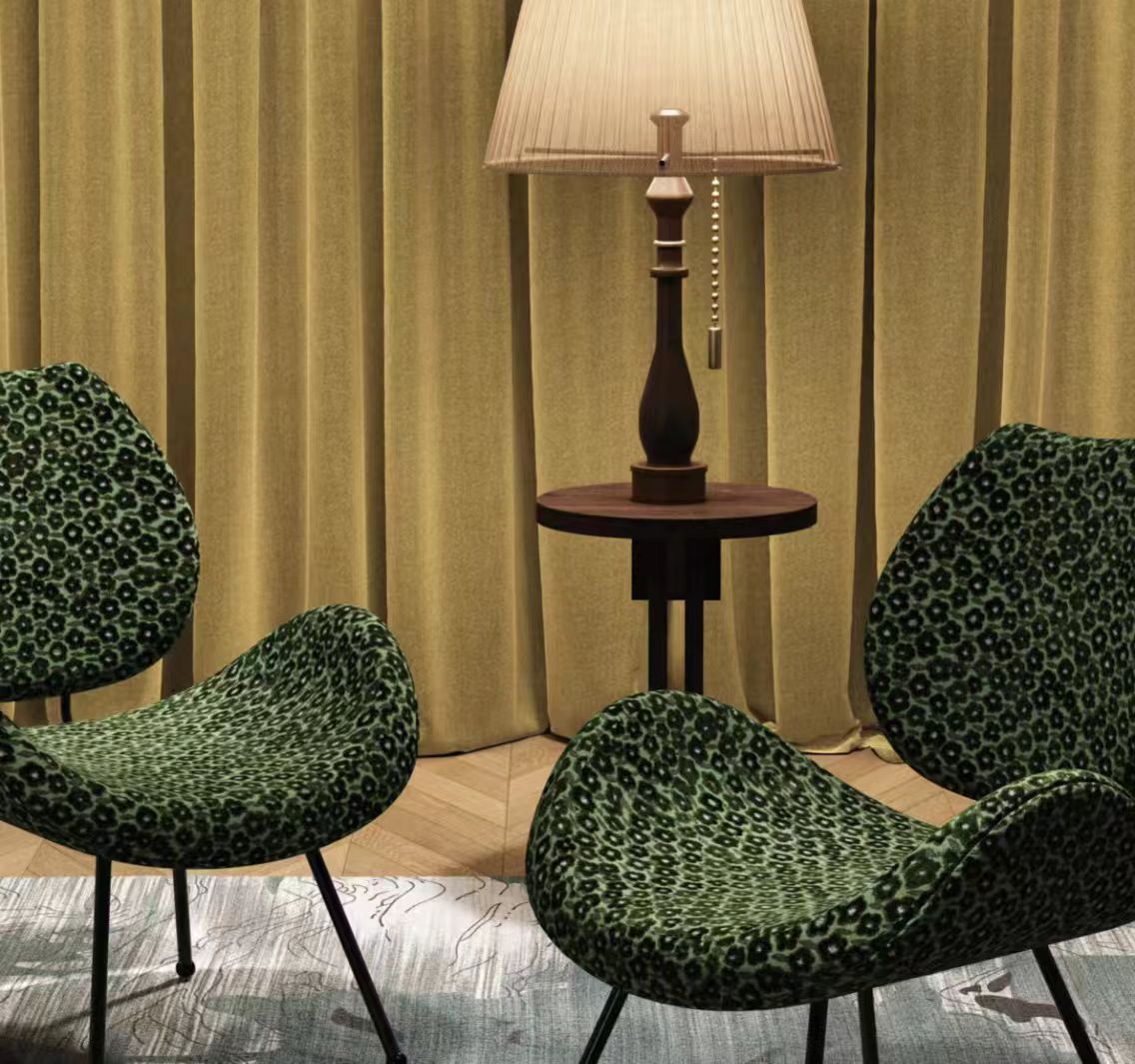 Tecido de sofá com padrão de flor de ameixa de veludo jacquard de alta qualidade