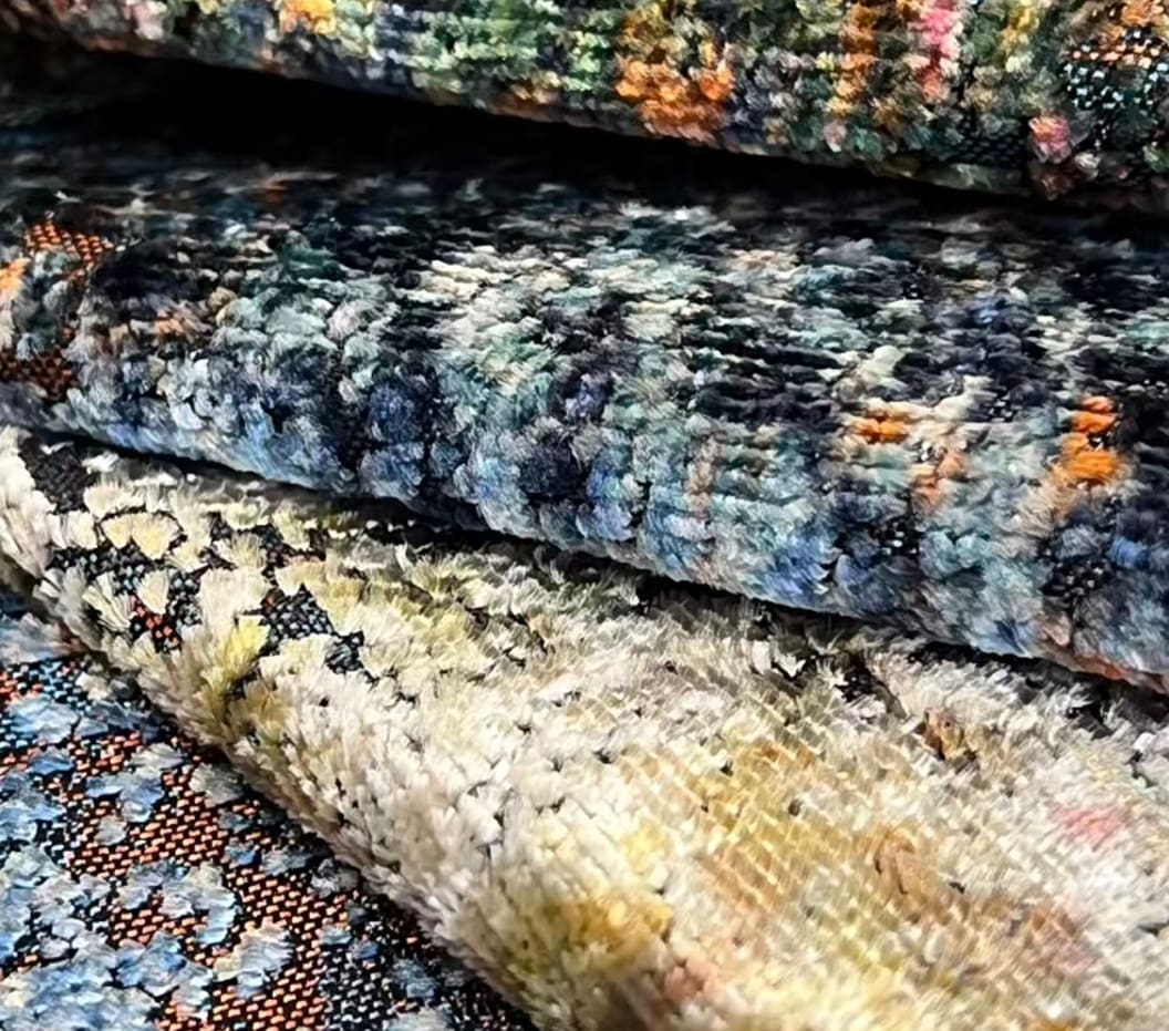 Jbl tecido de veludo jacqurard de alta qualidade moda nova coleção cores brilhantes padrão estilo morden veludo jacquard para sofá