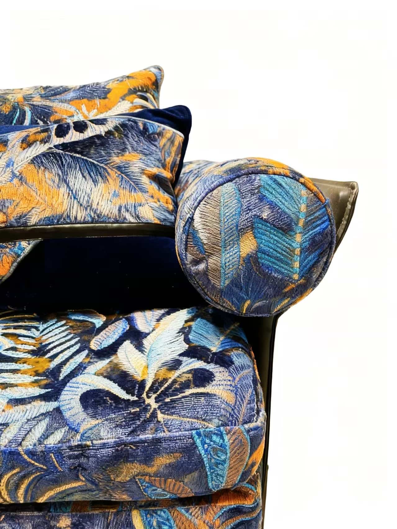 Jbl tecido de veludo jacqurard de alta qualidade moda nova coleção padrão de floresta tropical estilo morden veludo jacquard para sofá